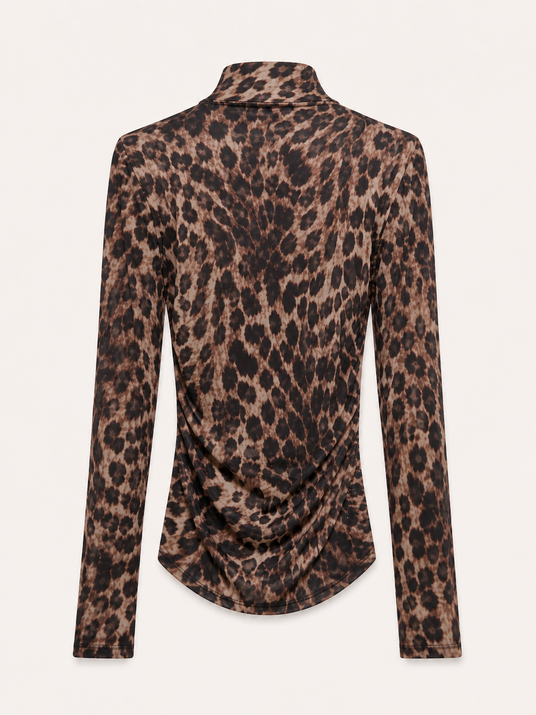 Leopard Print Mesh Top