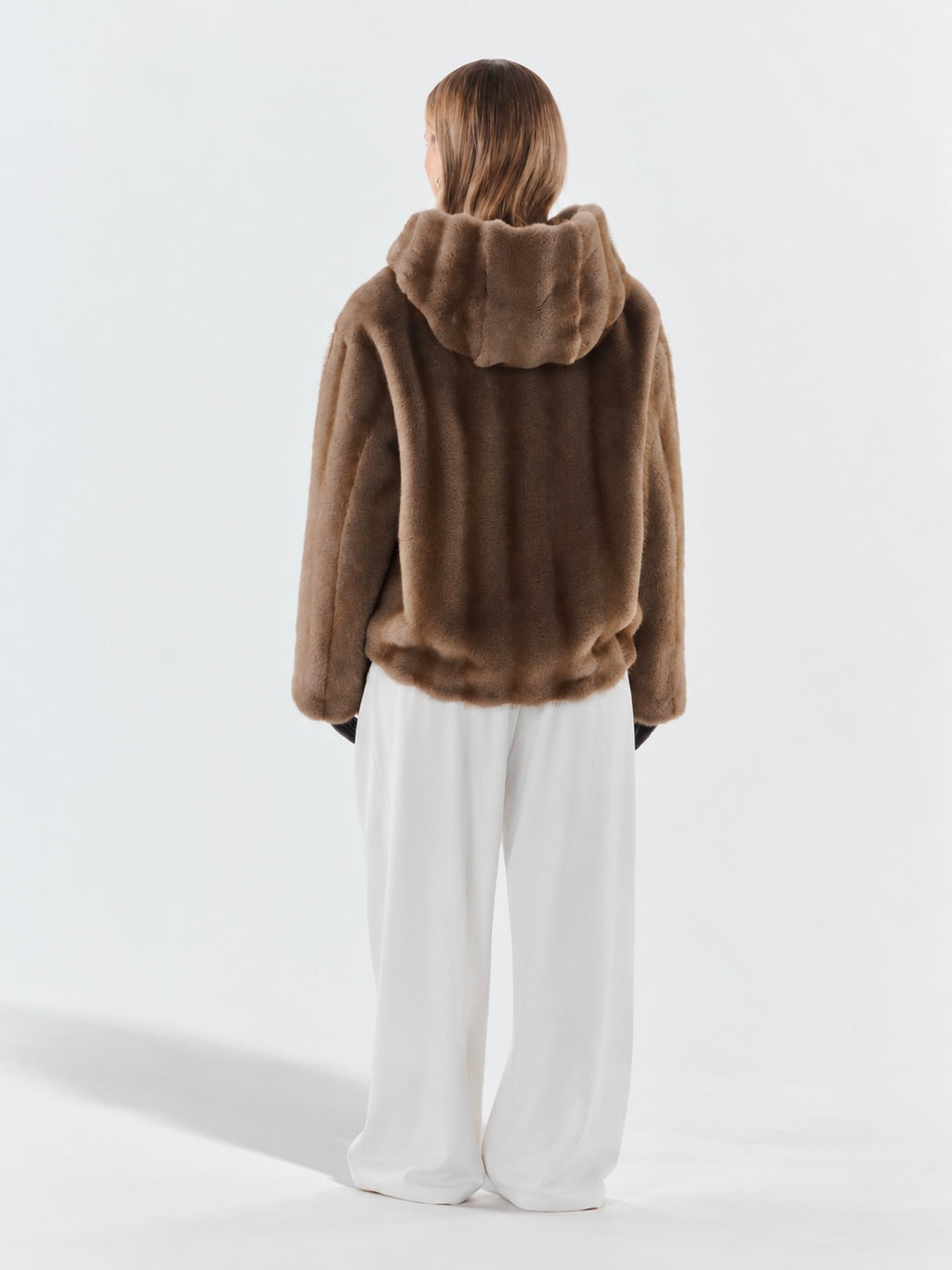 Sable Fur Hooded Jacket
