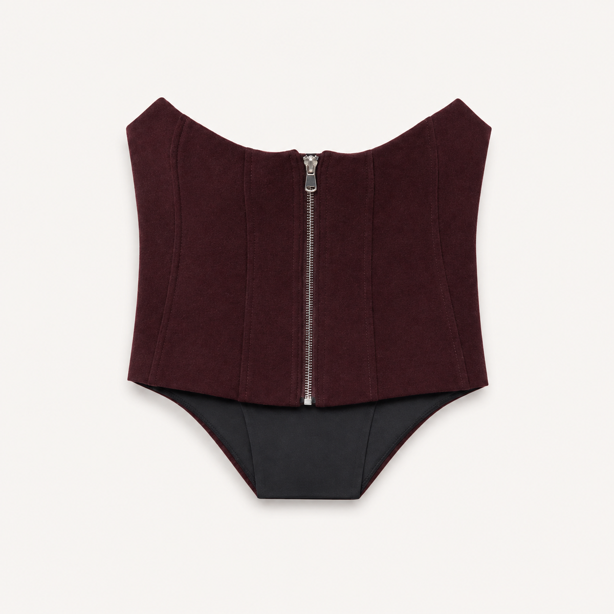 Burgundy Sculpted Corset