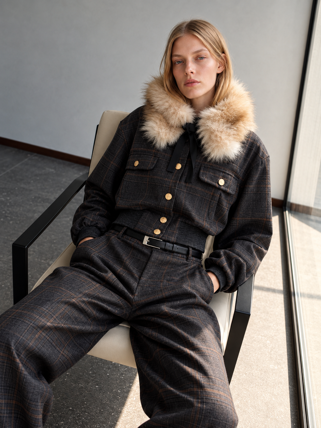 The Blue Ashford Plaid Jacket