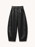Noir Leather Balloon Pants