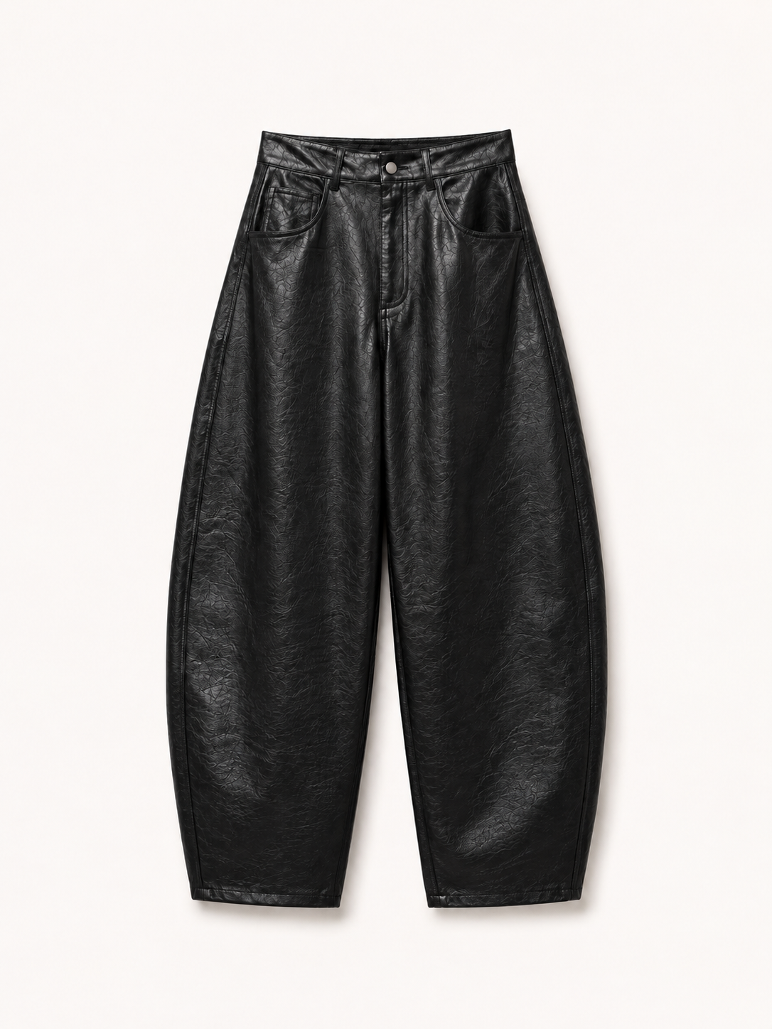 Noir Leather Balloon Pants