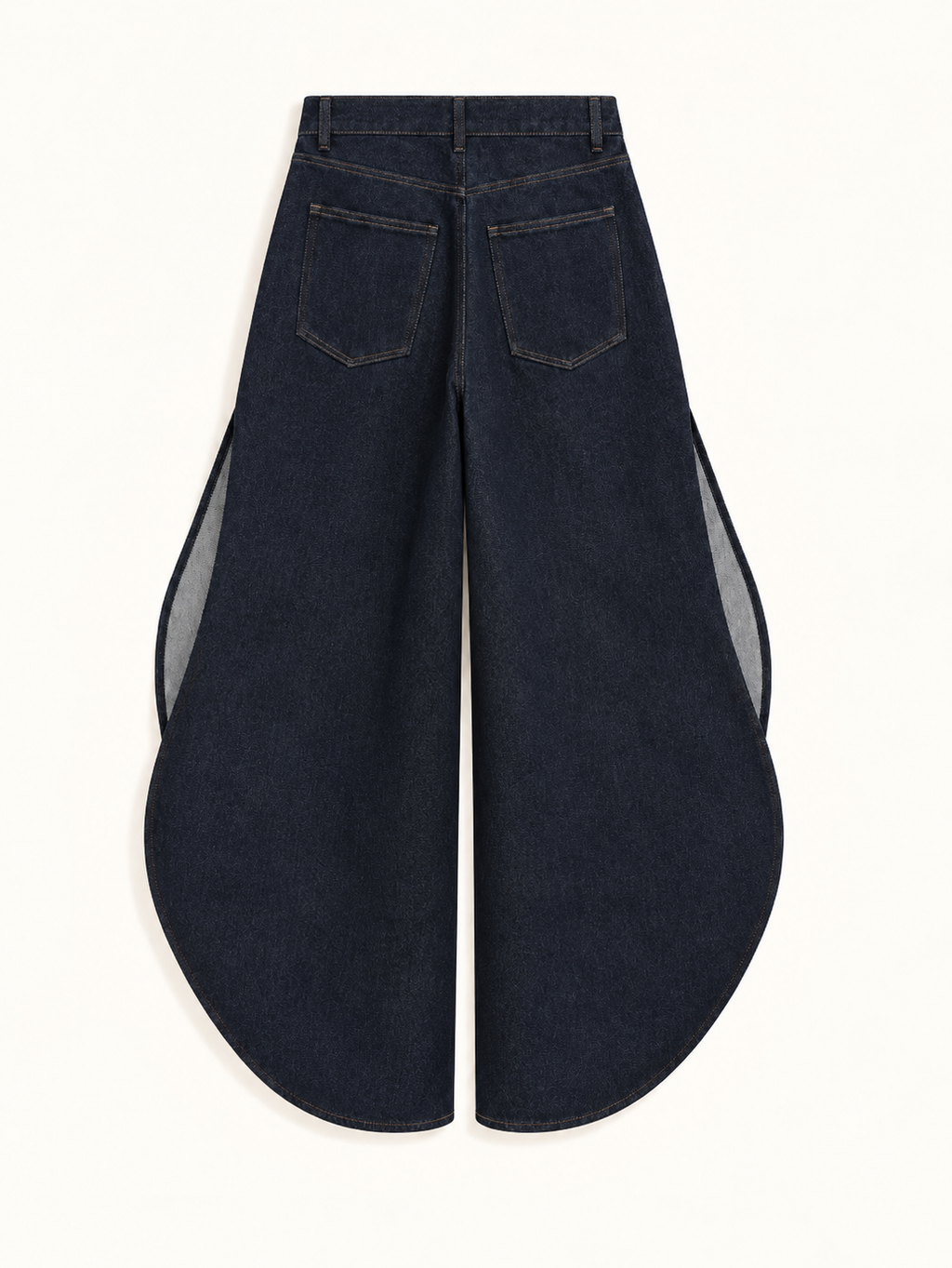 Indigo Curve Panel Jeans