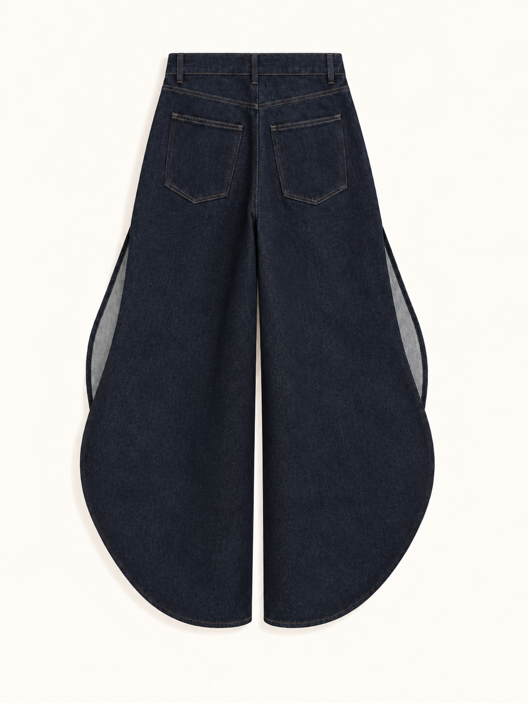 Indigo Curve Panel Jeans