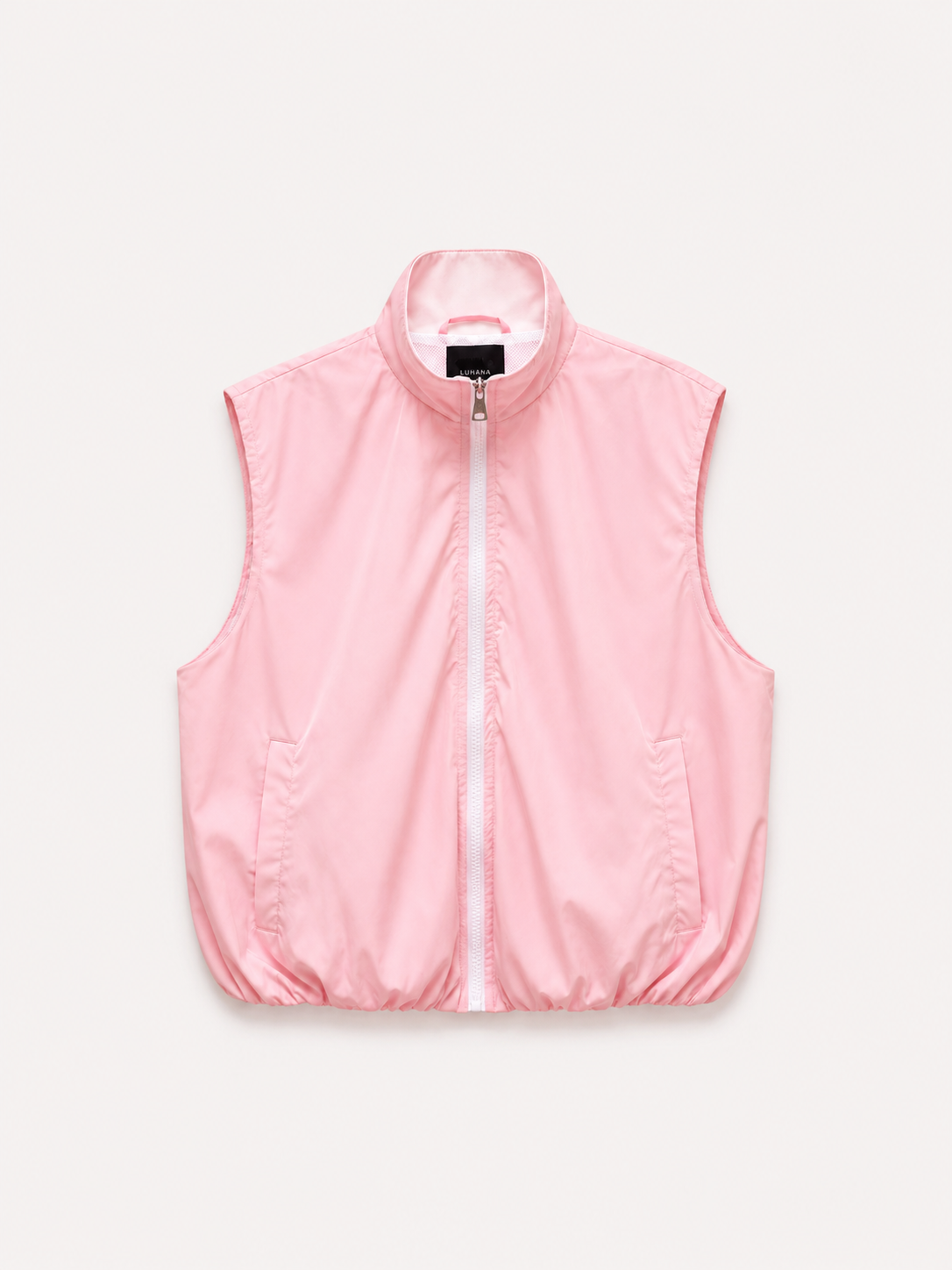 Blush Pink Lightweight Zip Vest