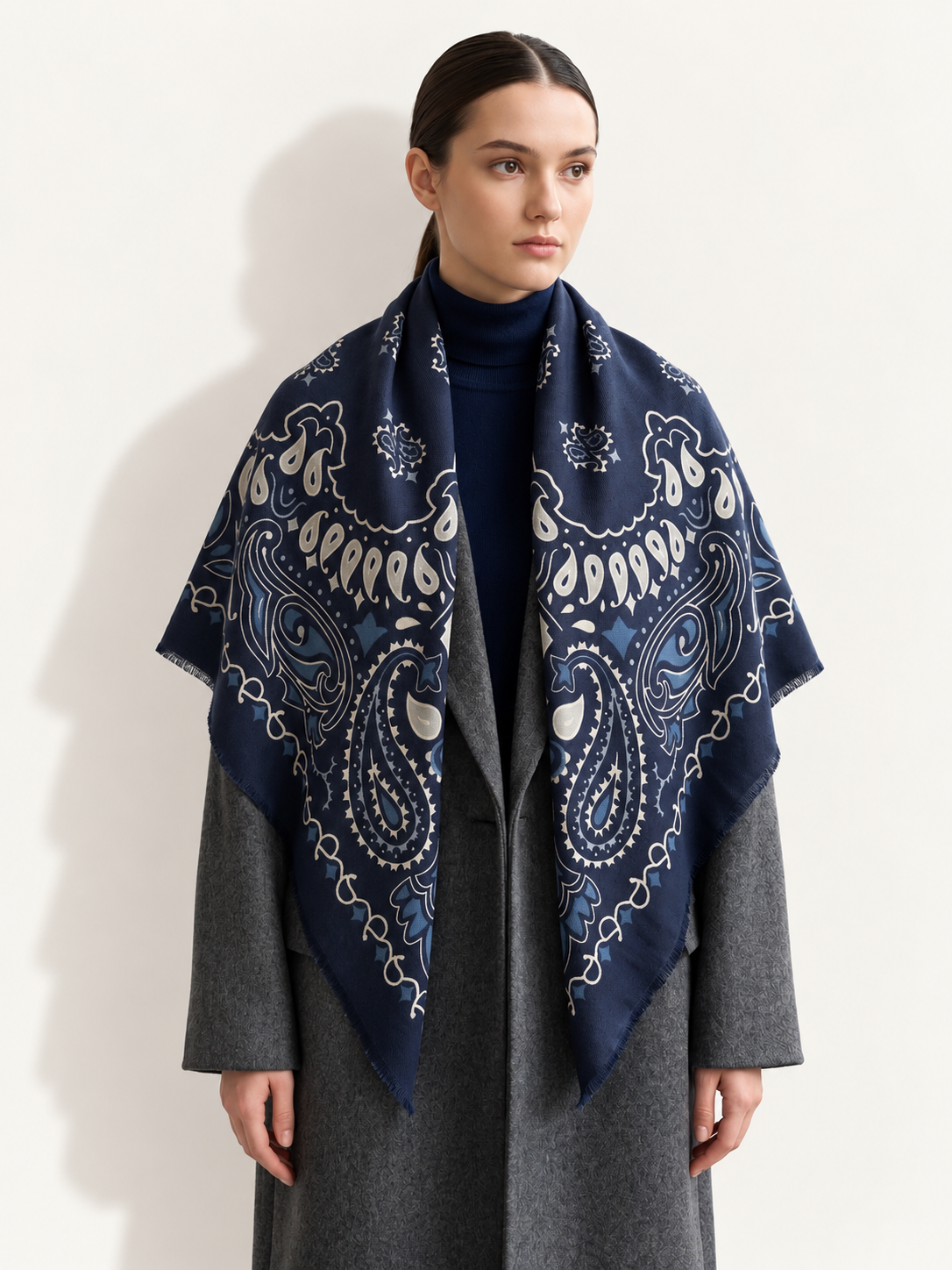 Paisley Bandana Print Scarf