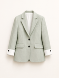 Mint Pinstripe Blazer