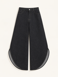 Black Curve Panel Jeans