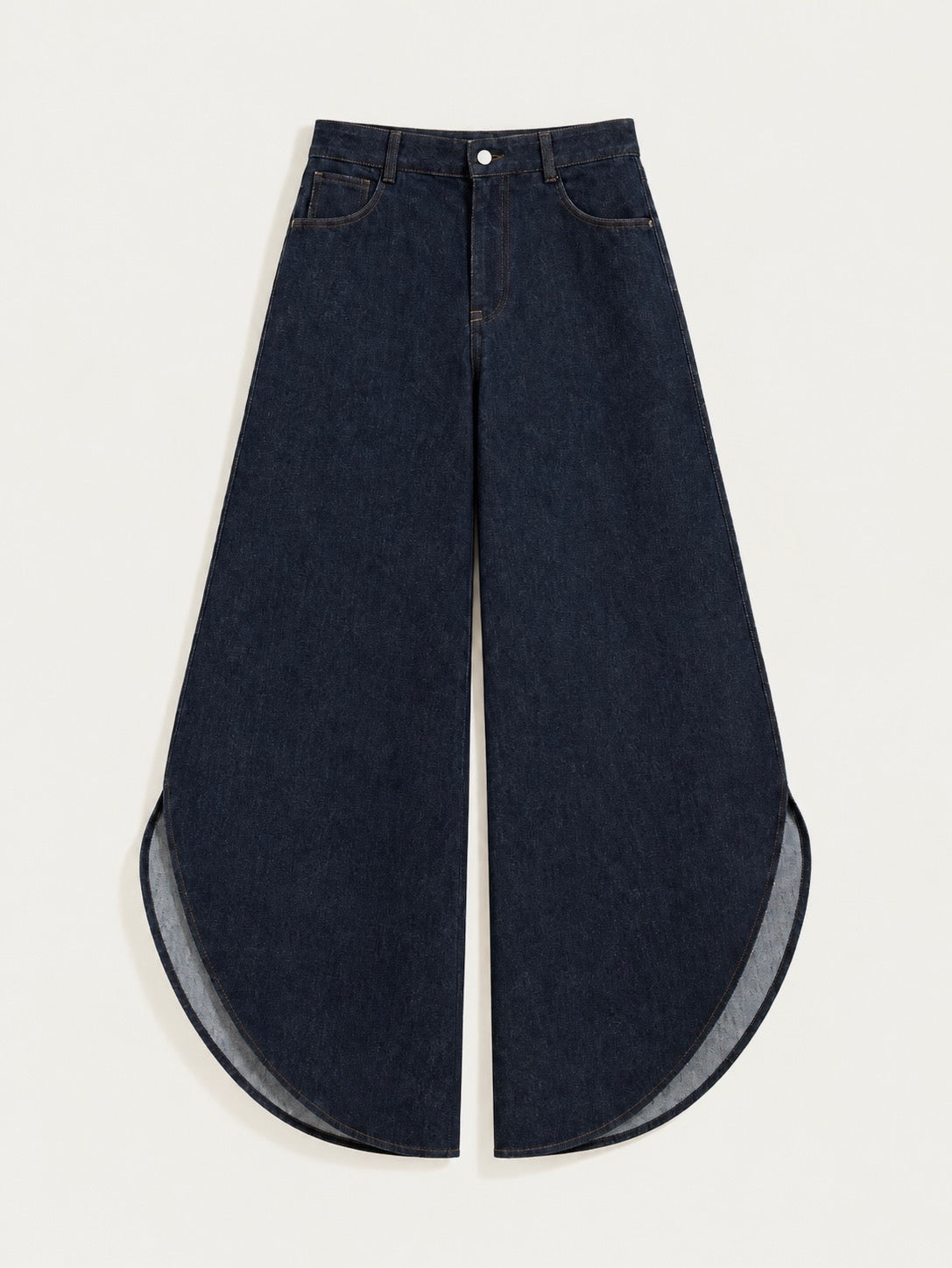 Indigo Curve Panel Jeans
