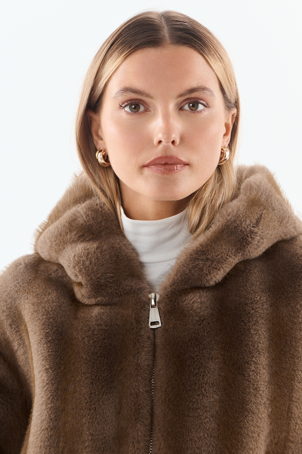 Sable Fur Hooded Jacket