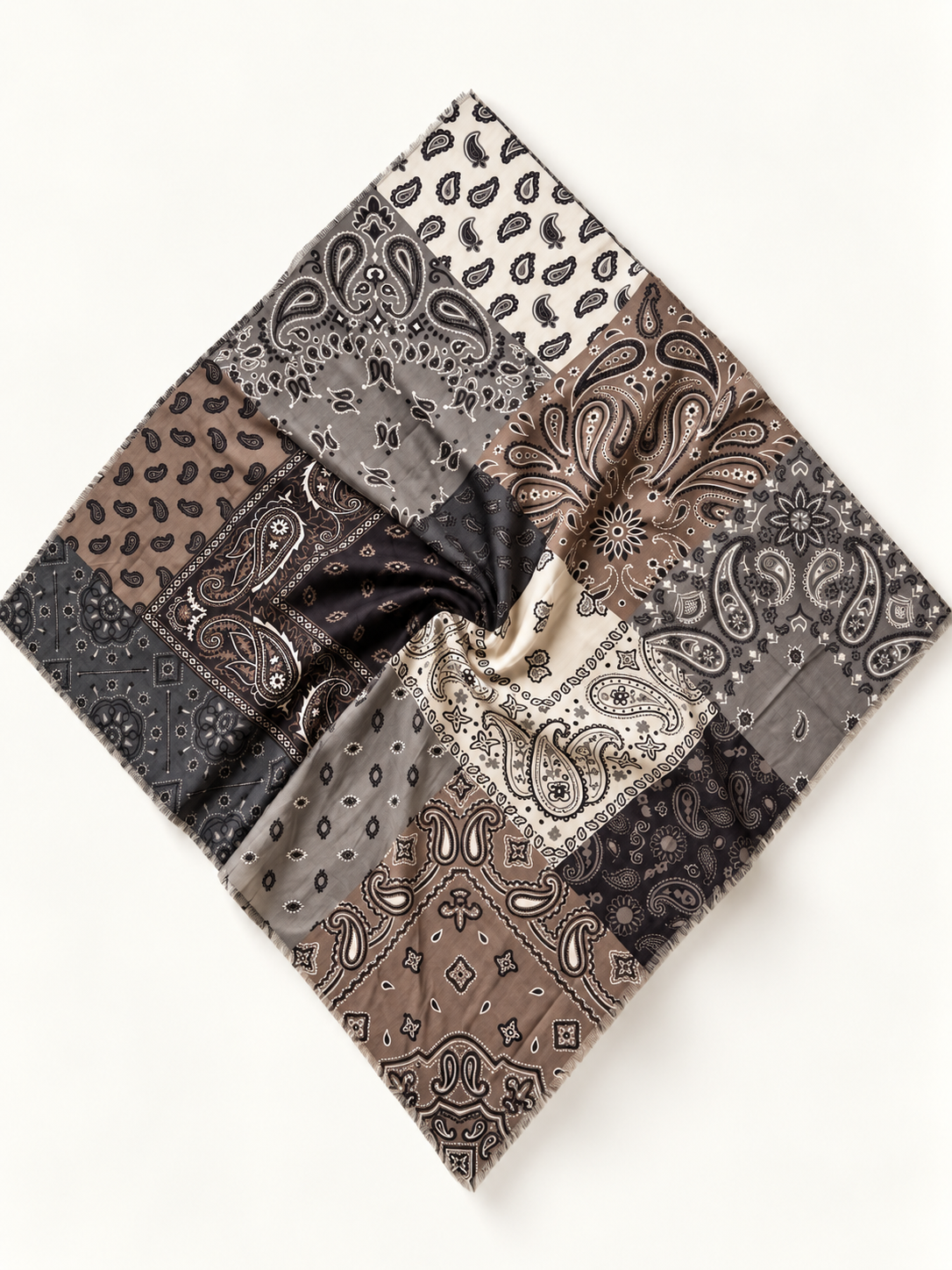 Patchwork Paisley Print Scarf