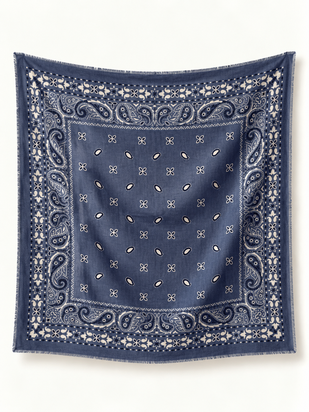 Ornate Paisley Fringe Scarf