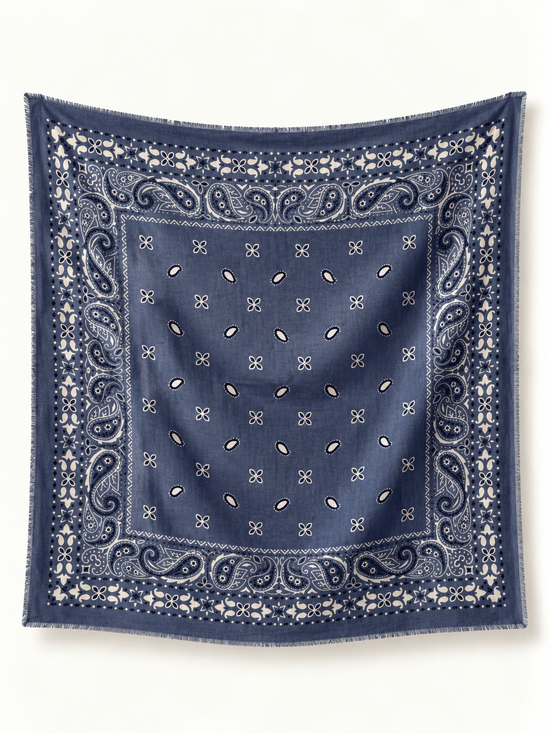 Ornate Paisley Fringe Scarf