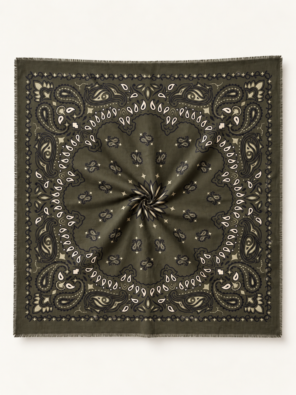 Paisley Bandana Print Scarf