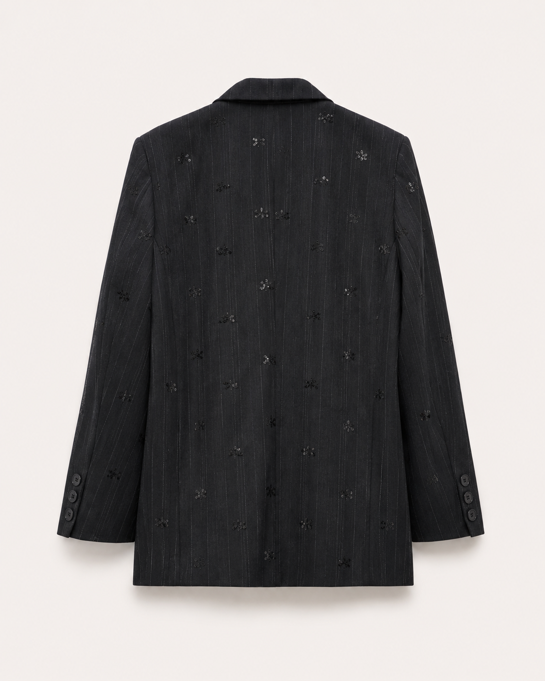 Midnight Pinstripe Blazer