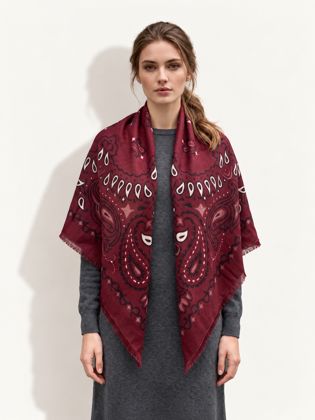 Paisley Bandana Print Scarf