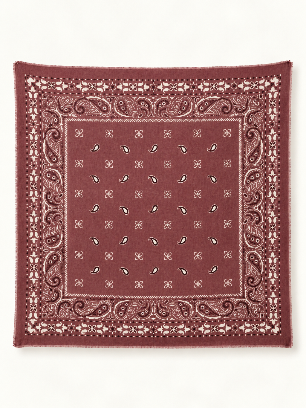 Ornate Paisley Fringe Scarf