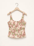 Blush Camo Fitted Top