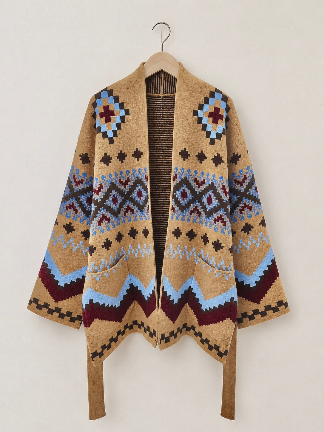 Patterned Knit Cardigan