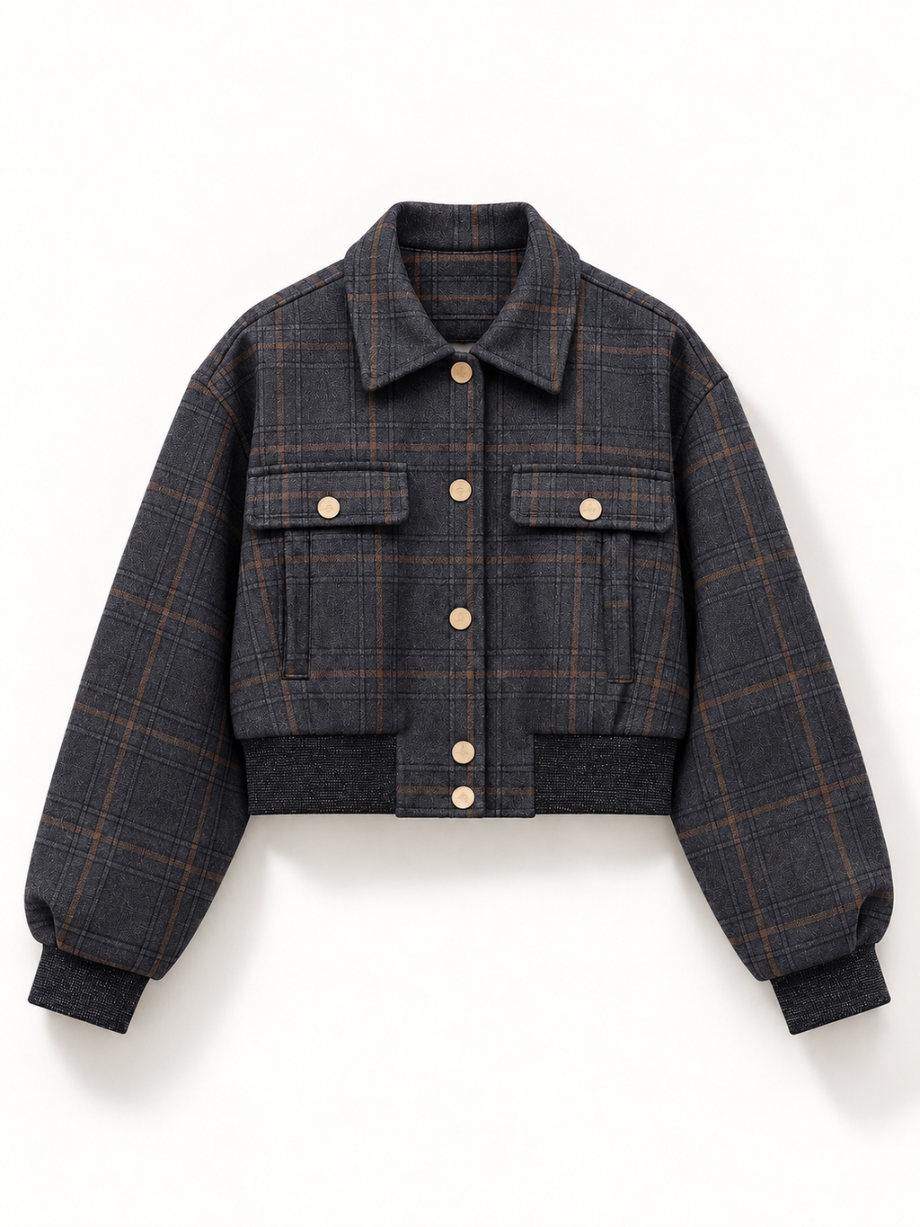 The Brown Harper Plaid Jacket