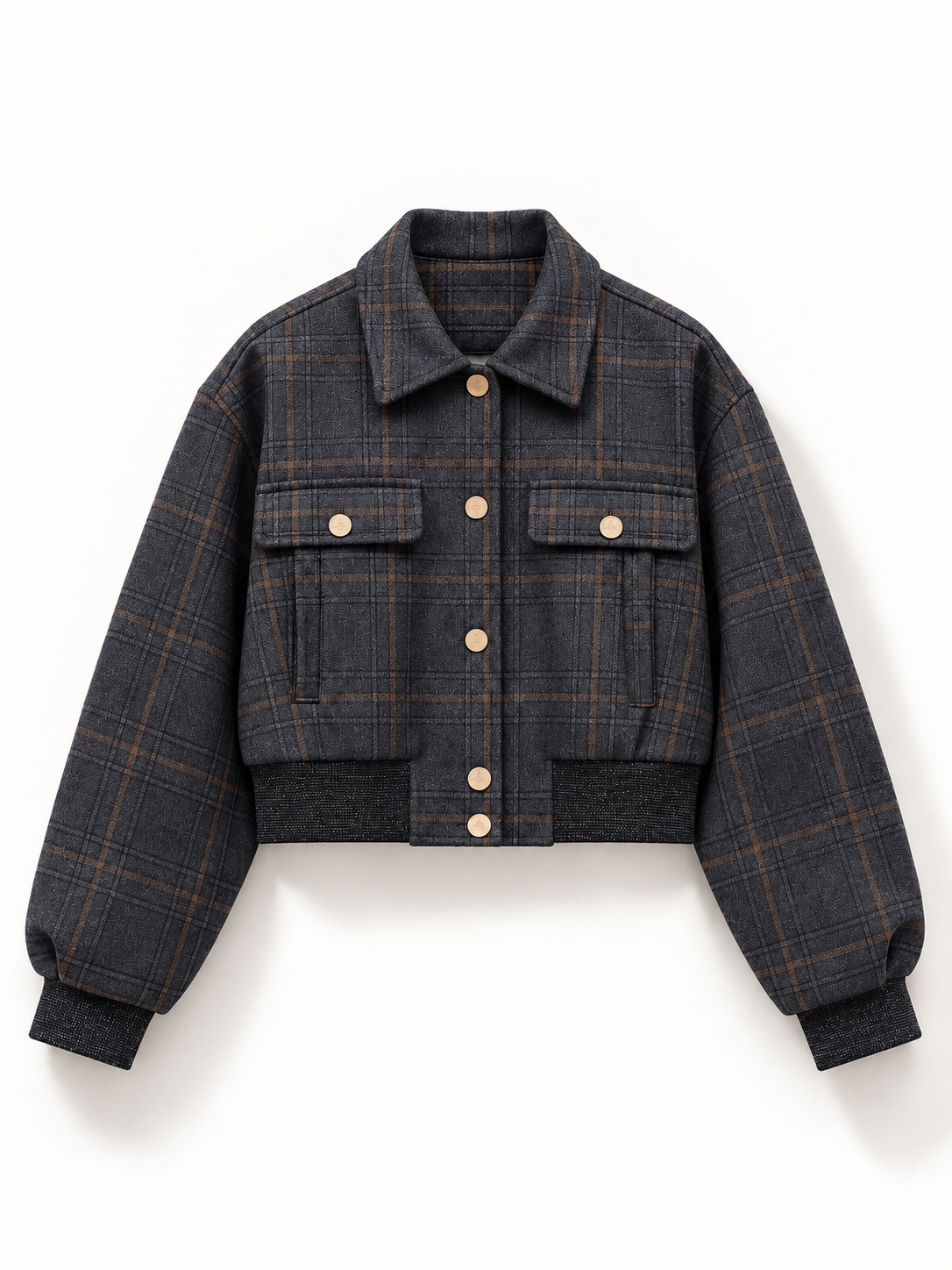The Brown Harper Plaid Jacket