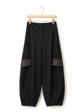 Noir Brown-Woven Panel Cargos