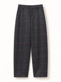 The Brown Harper Plaid Trousers