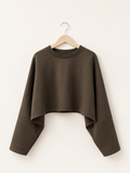 Lightweight Essential Brown Sweatshirt