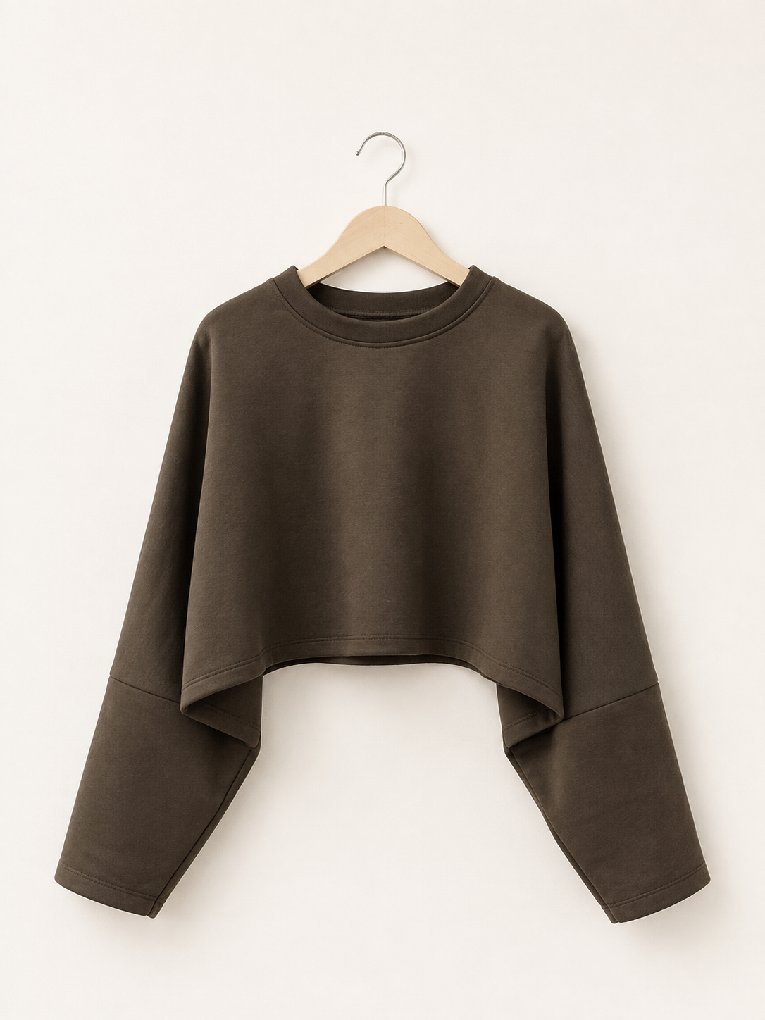 Lightweight Essential Brown Sweatshirt