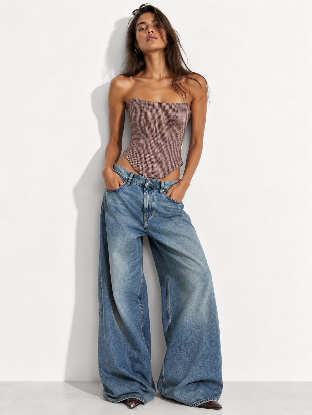 The Sculpted Check Top