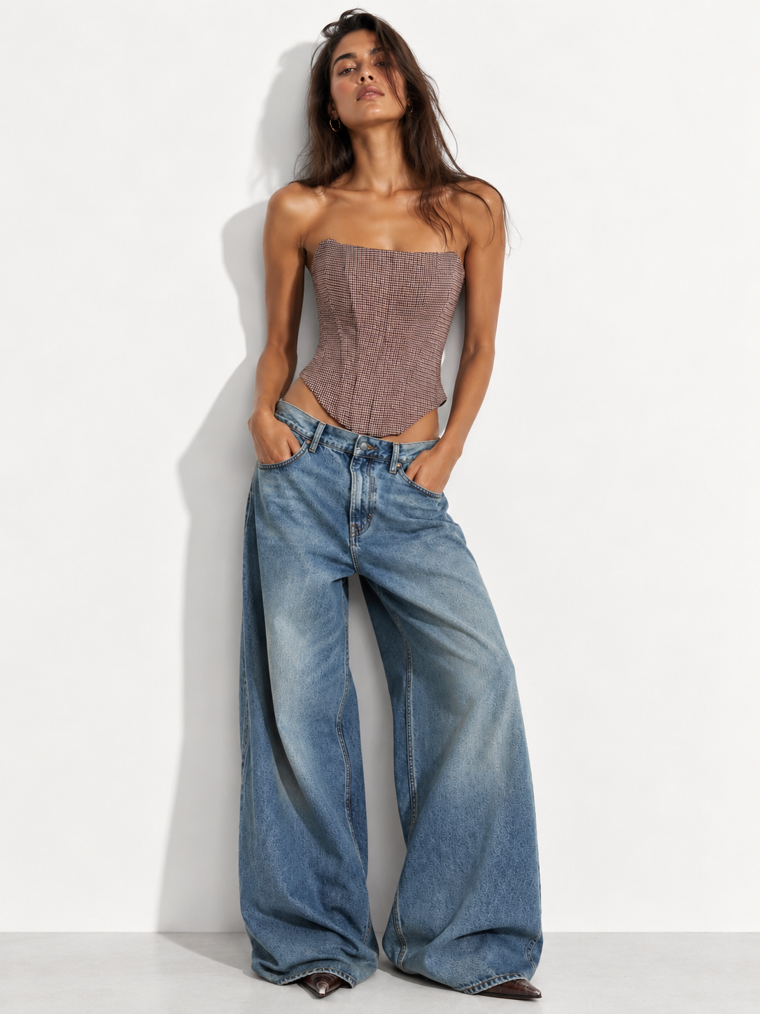 The Sculpted Check Top