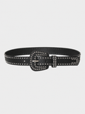 Studded Western Leather Belt