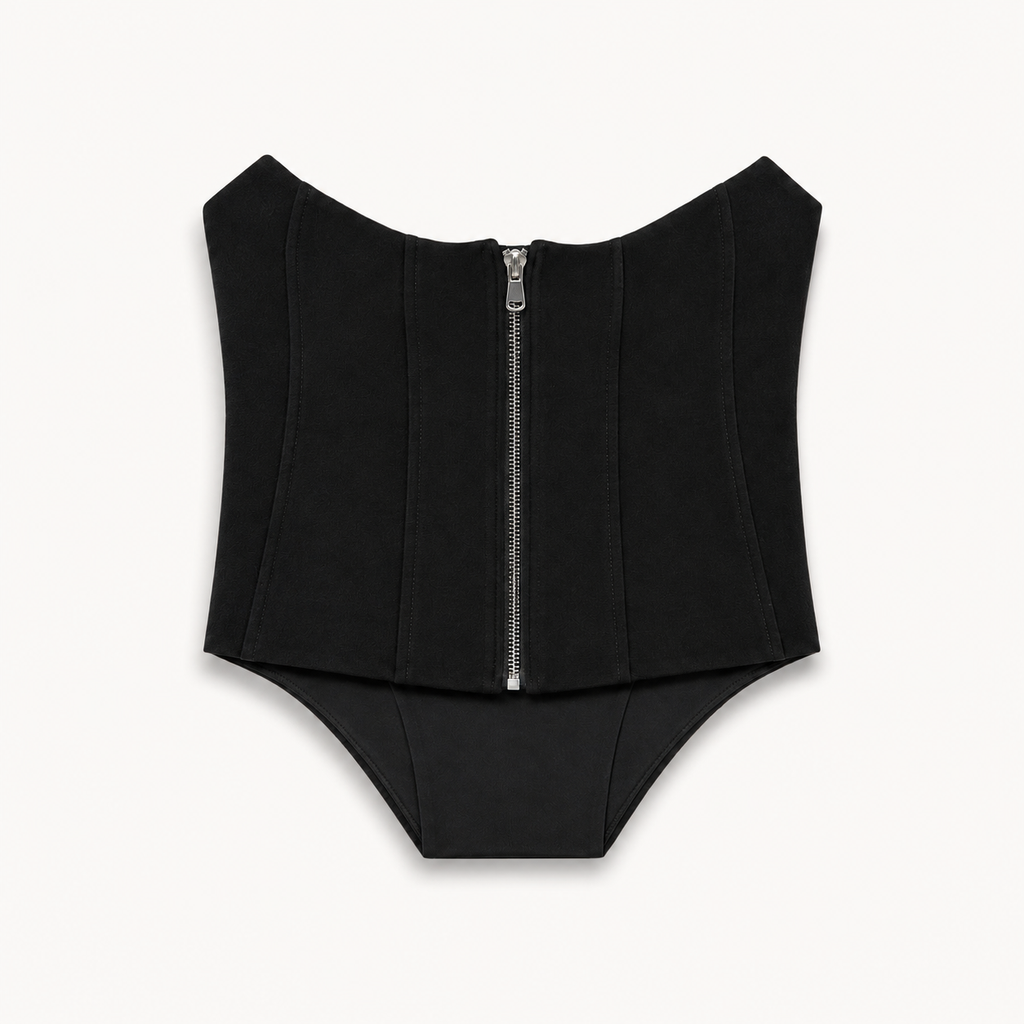 Black Sculpted Corset