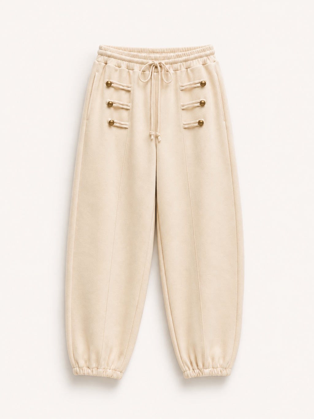 Ivory Military Joggers