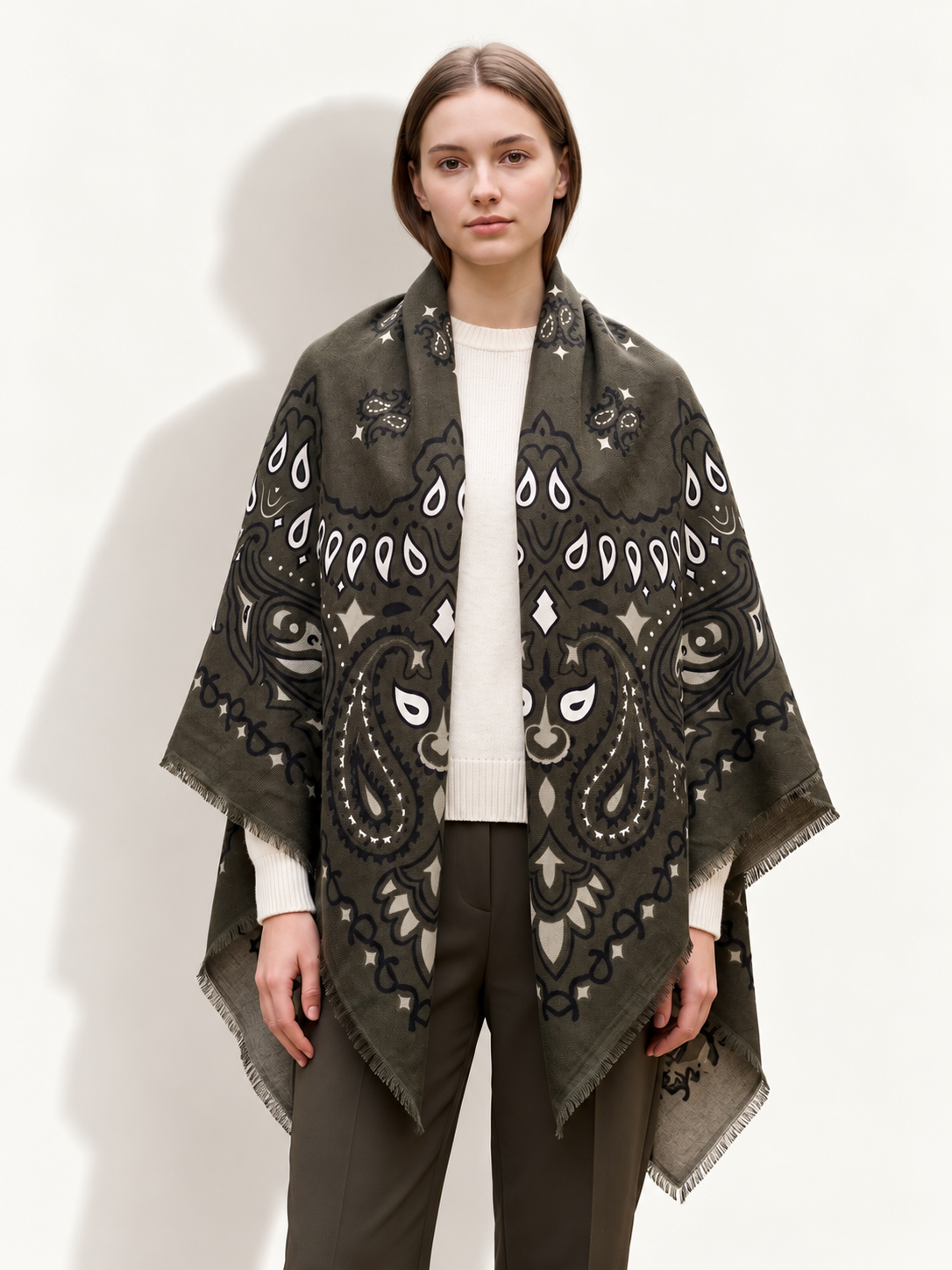 Paisley Bandana Print Scarf