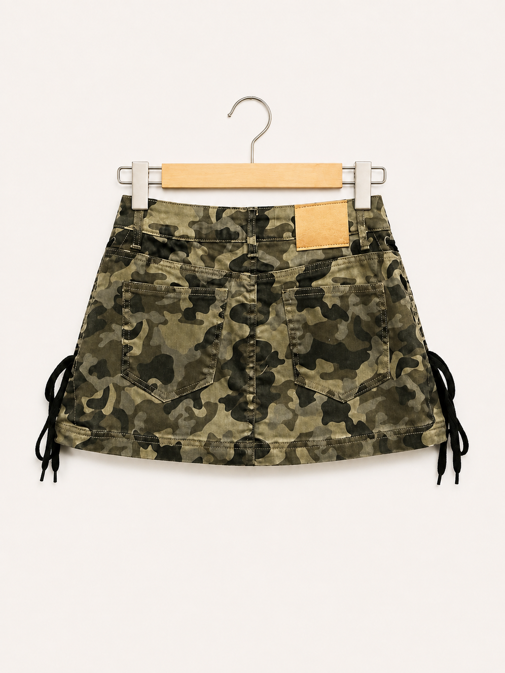 Camo Rebel Lace-Up Mini Skort