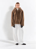 Sable Fur Hooded Jacket