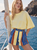 Sunset Stripe Statement Shorts