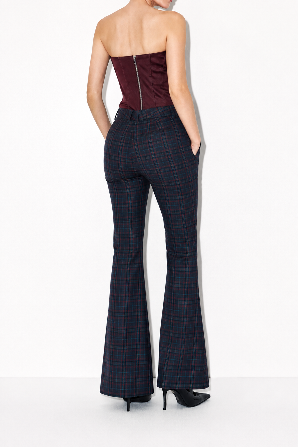 Burgundy Sculpted Corset