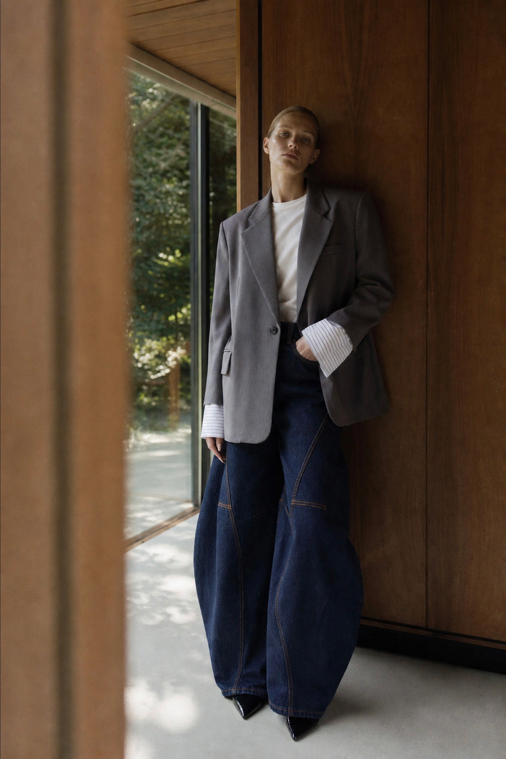 Indigo Statement Balloon Jeans
