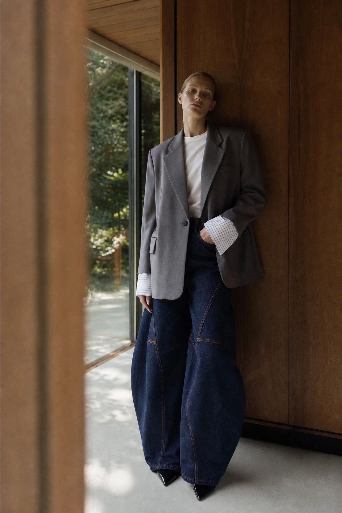 Indigo Statement Balloon Jeans