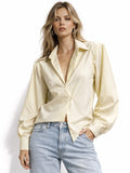 Soft Butter Yellow Tailored Shirt