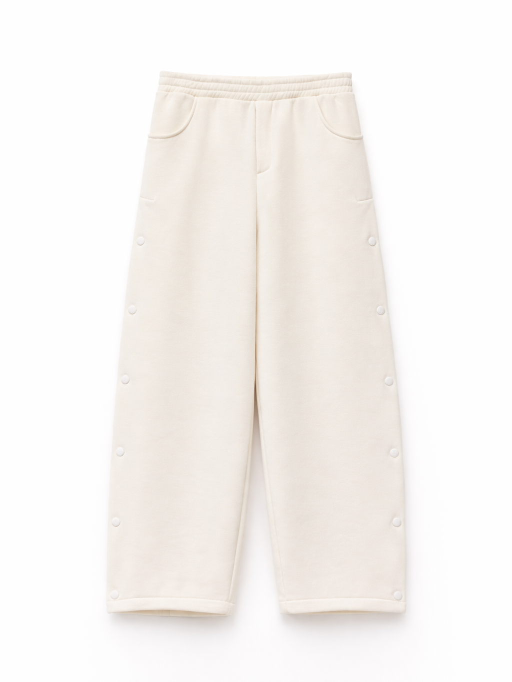 Cream Button Up Pants