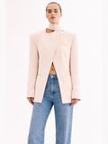 Minimalist Cut-Out Blazer